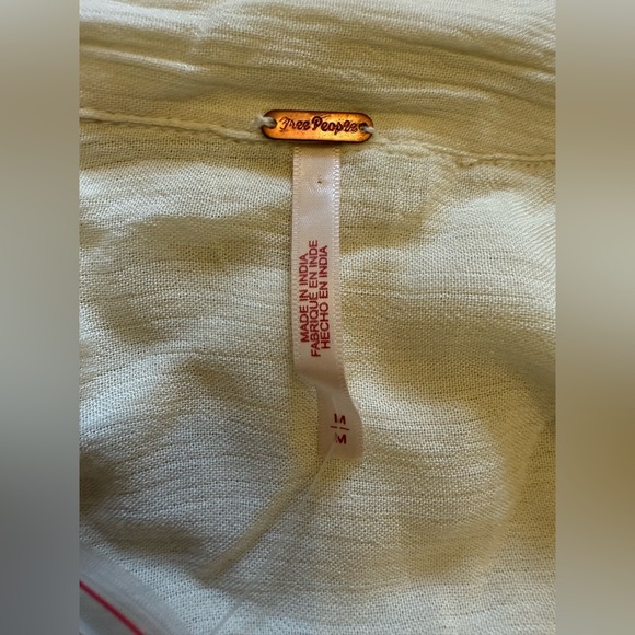 NWT Free People Women’s Ivory Worlds Apart Tunic - Size Medium - Picture 5 of 10